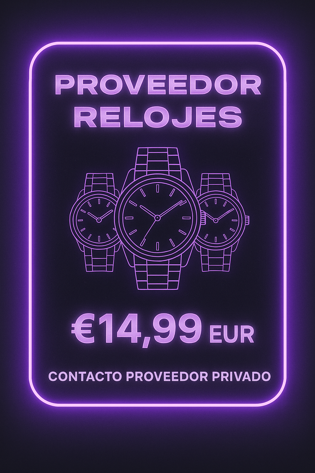 PROVEEDOR RELOJES - ¡Oferta!