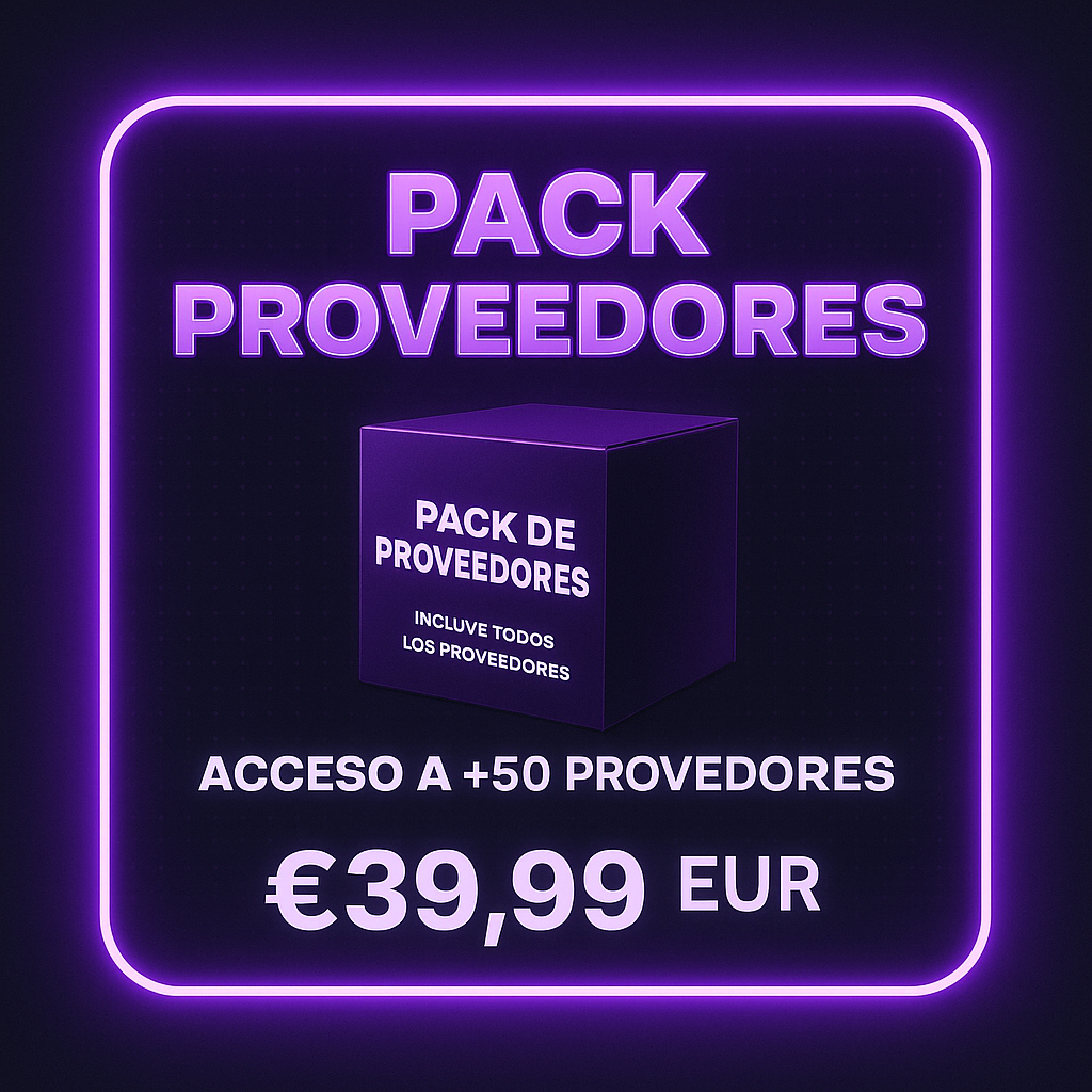 PACK PROVEEDORES- ¡Oferta!