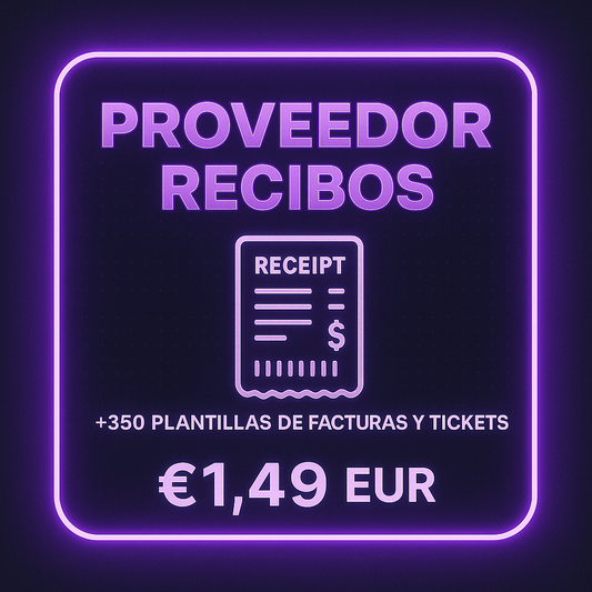 PROVEEDOR RECIBOS - ¡Oferta!